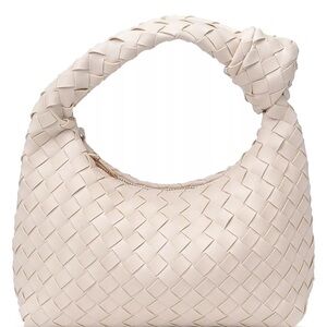 Urban Expressions Carmina Woven Knot Small Clutch, Ivory, NWT